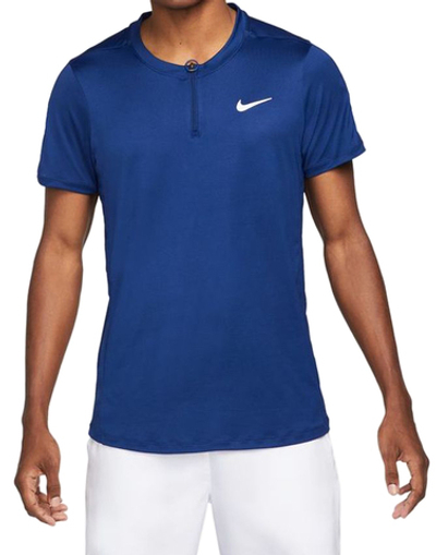 Мужское теннисное поло Nike Men's Court Dri-Fit Advantage Polo - deep royal blue/white