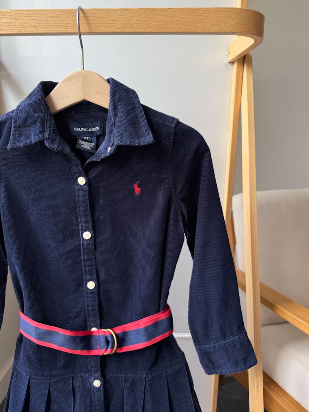Вельветовое платье Ralph Lauren, 98