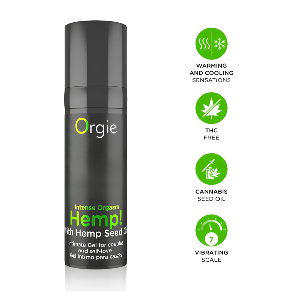 Возбуждающий гель Orgie Hemp! Intense Orgasm, 15 мл