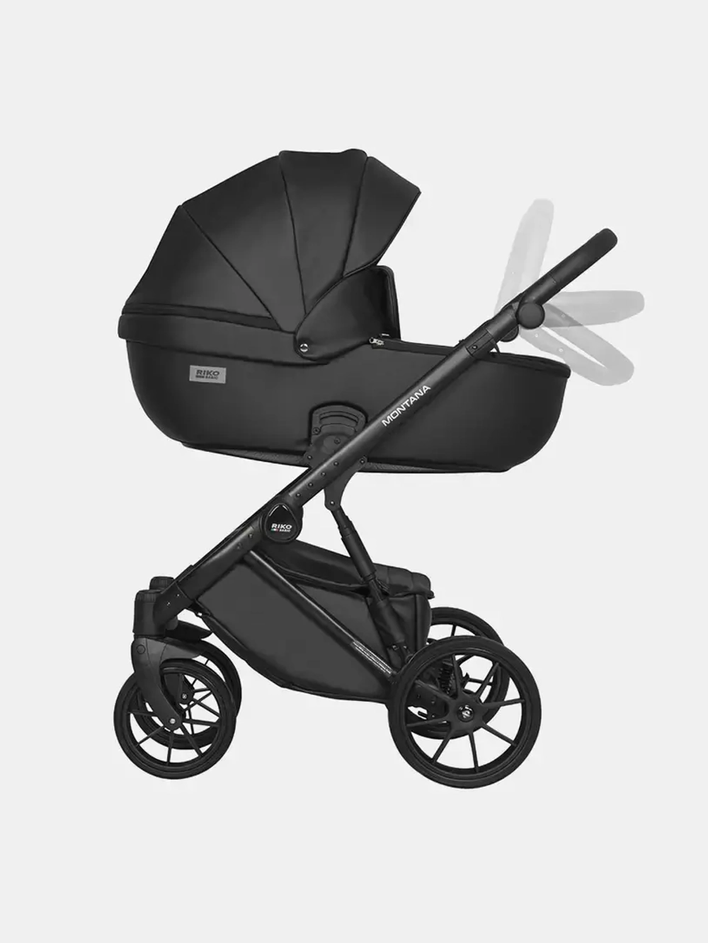 Коляска  MONTANA ECCO (2 в 1) (RIKO BASIC) 12 Black (черный)