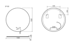 Зеркало для ванной комнаты SANCOS Сфера 2.0 (Сфера (Sfera) 2.0) D1000 led подсветка 2700K/4000K/5000K SF2.1000