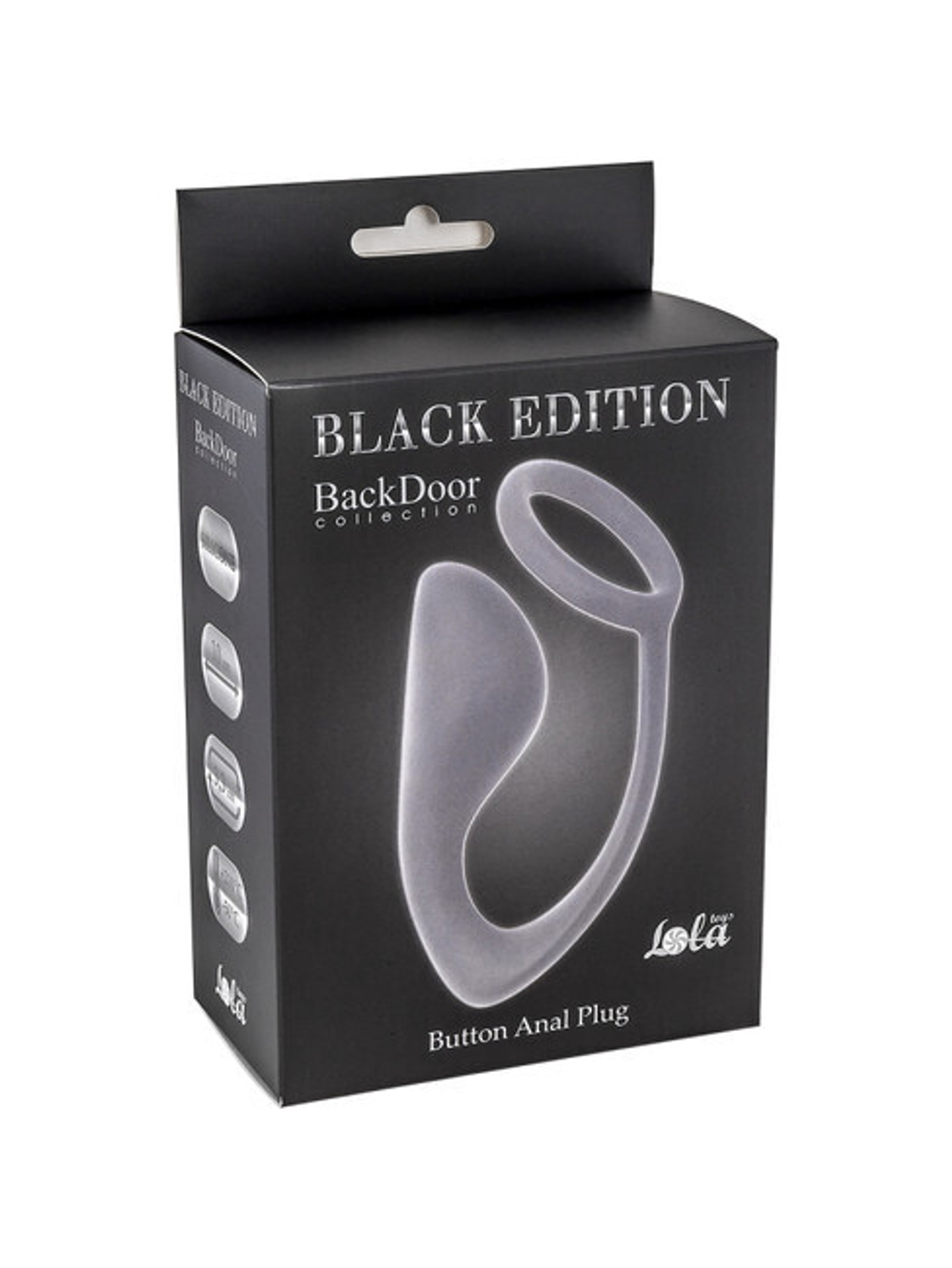 Мужской анальный стимулятор с кольцом на пенис Button Anal Plug Grey (10 см , серый) (Цвет: серый)