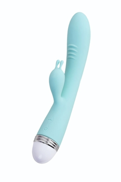 Мятный вибратор-кролик Iris - 22 см. (Цвет: мятный)