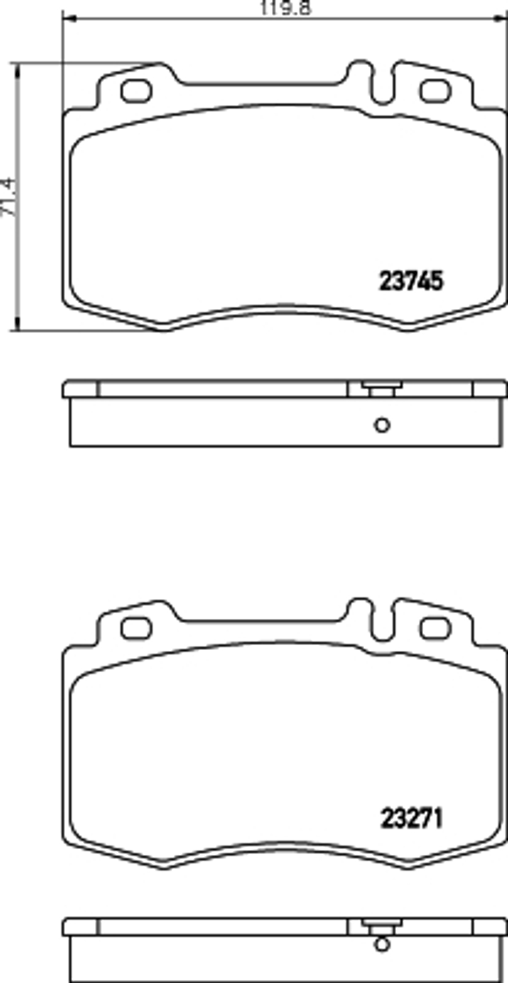 MINTEX - MDB2598-MIT - Brake Pad Set, disc brake
