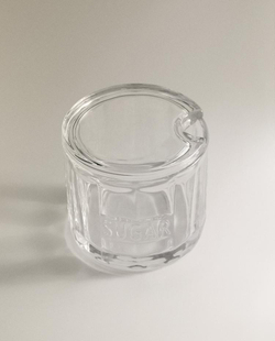 ZARA HOME САХАРНИЦА ИЗ СТЕКЛА С КРЫШКОЙ, ПРОЗРАЧНЫЙ