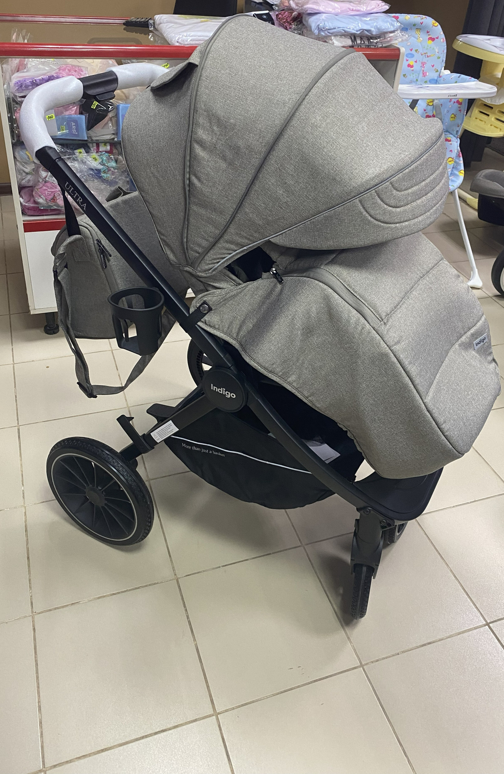 Коляска 3 в 1 "Ultra" (Indigo) цвет бежевый.