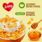 Хлопья Любятово кукрузные медовые 250 г