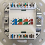 Компьютерная  розетка RJ45 Cat.6 UAE,  на 2 выход,  без накладки