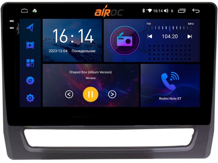 Магнитола для Mitsubishi ASX 2020+ (штатный 8" экран) - AIROC 2K RI-2624 Android 12, Быстрая, QLed+2K, CarPlay, SIM-слот
