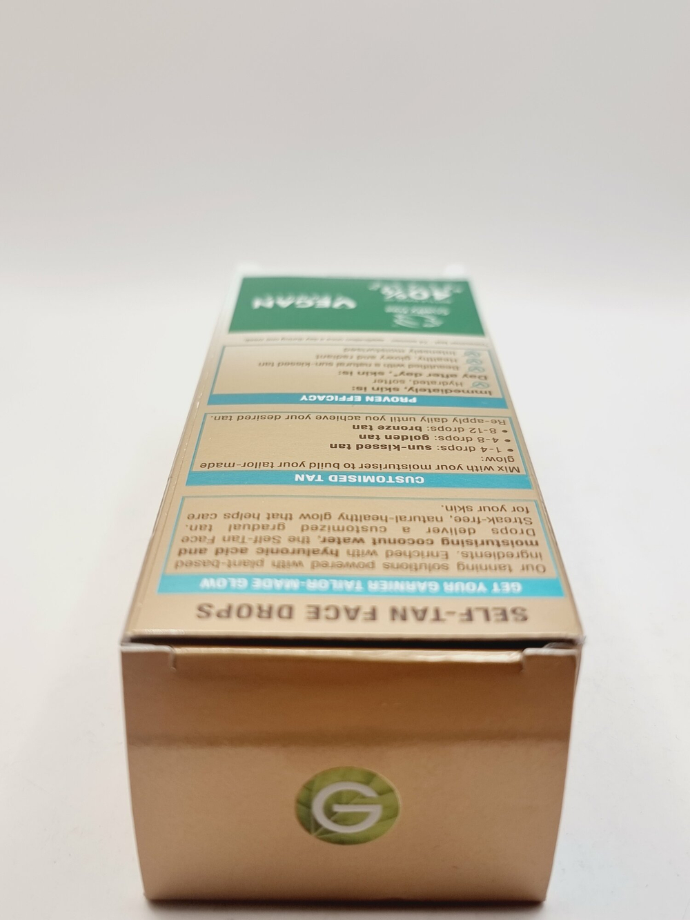 Капли-автозагар для лица Garnier Ambre Solaire Natural Bronzer с гиалуроновой кислотой и кокосовой водой 30 мл ( Из Финляндии )