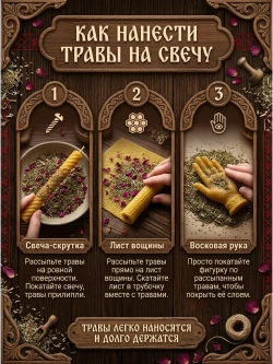 Набор сухоцветов для ритуалов, 9 трав