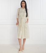 Льняное платье NOCINO Max Mara Leisure - бежевый(162210286)
