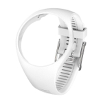 Сменный силиконовый ремешок для POLAR M200 РАЗМЕР S/M белый, white strap
