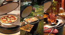 Керамический гриль Big Green Egg 2XL (самый большой) на модульной подставке, 73 см