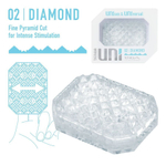 Прозрачный мастурбатор-стимулятор Tenga Uni Diamond (Цвет: прозрачный)