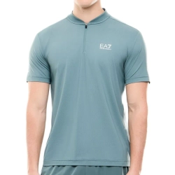 Мужское теннисное поло EA7 Man Jersey - silver pine