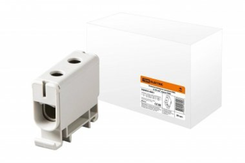 Клемма вводная силовая КВС   6-50 кв.мм серая TDM SQ0833-0001