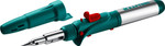 KRAFTOOL SolderGas, 120 K, 30 - 120 Вт, 1300°С, горелка, фен, пьезоподжиг, набор 10 в 1, газовый паяльник (55503-H10)
