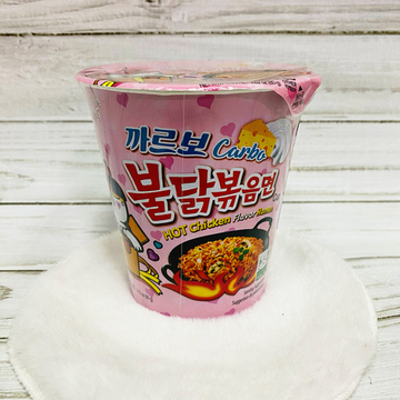 Лапша "Hot Chicken big bowl" острая со вкусом курицы в соусе карбонара 80 гр., Южная Корея
