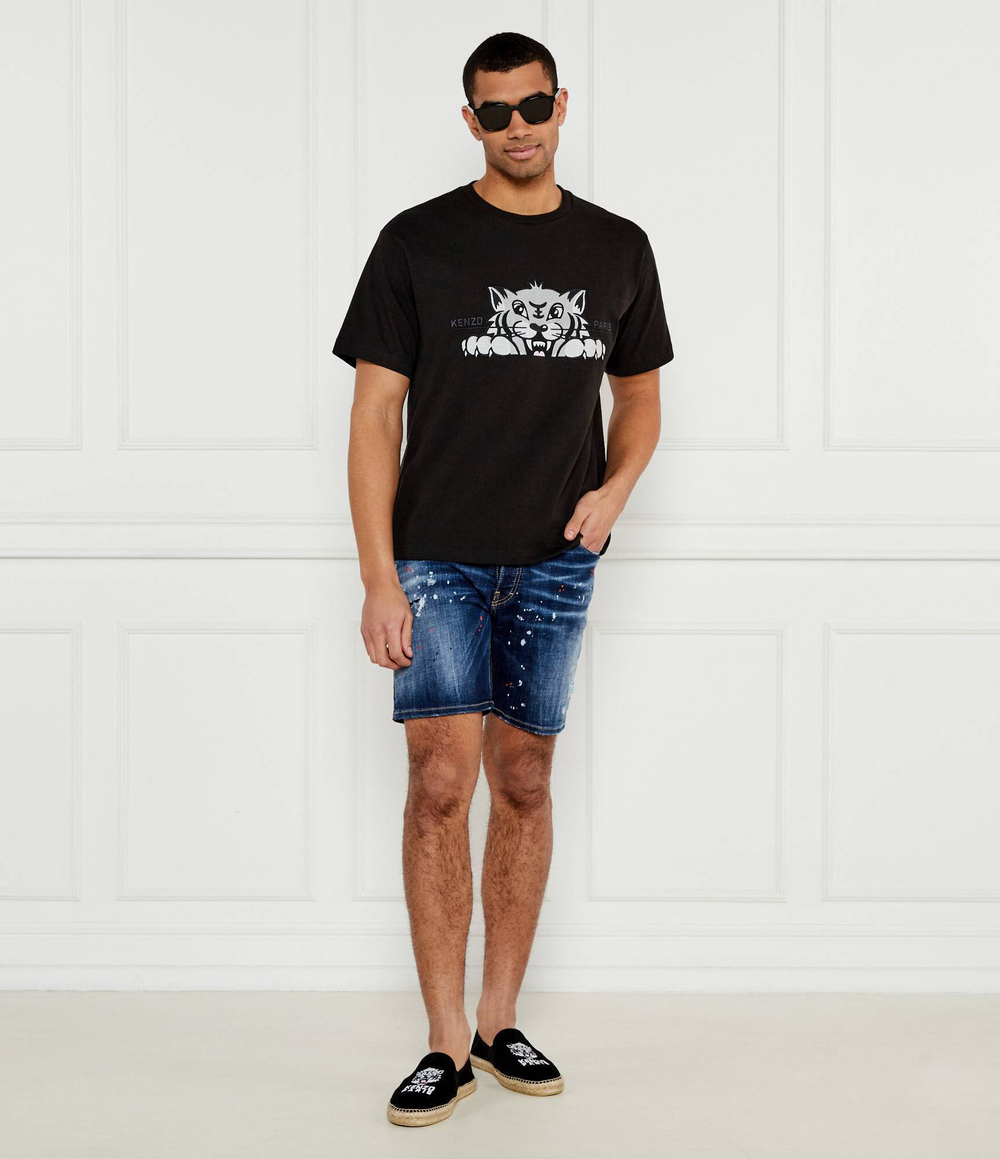 Футболка HAPPY TIGER Kenzo - черный(FF55TS5264SI)