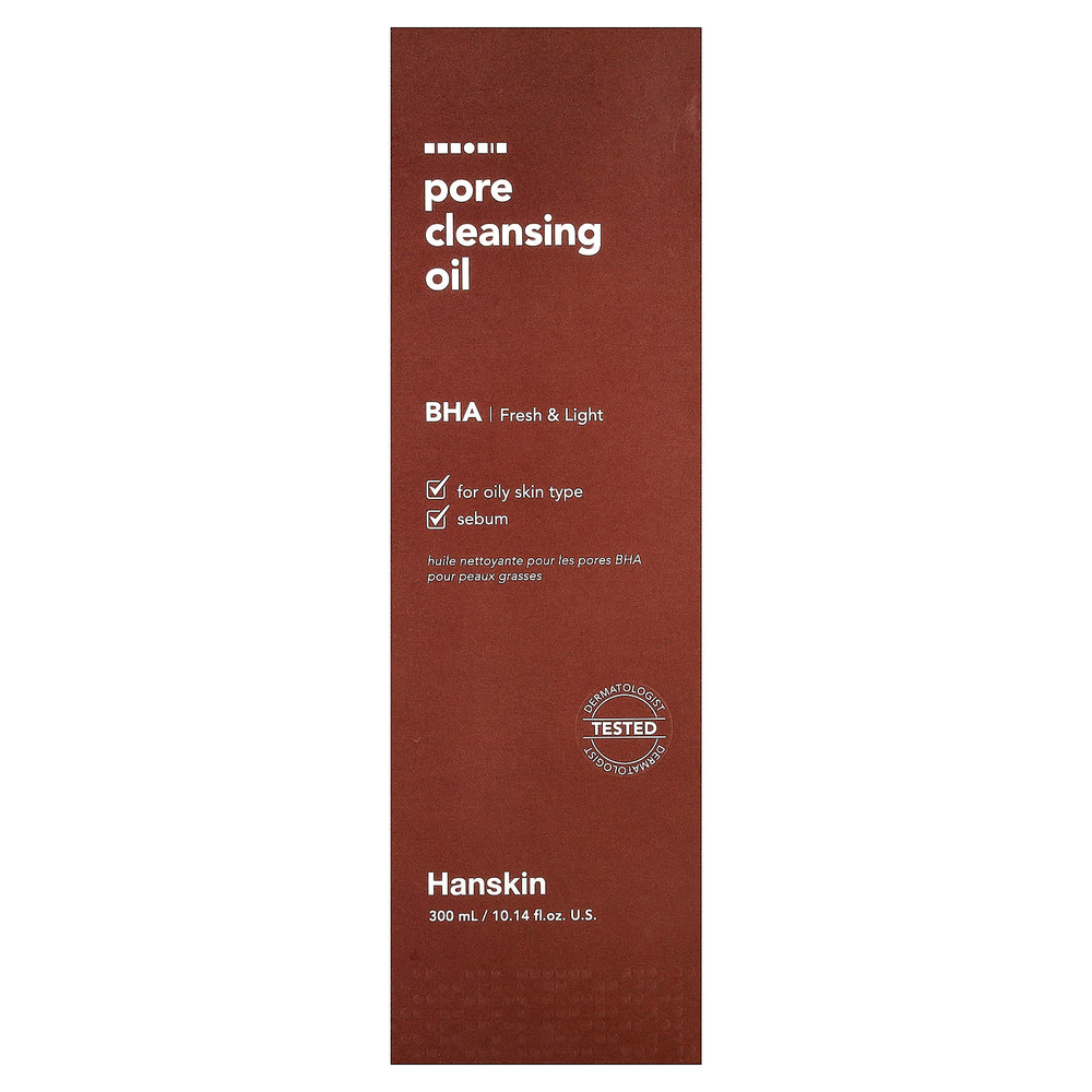 Hanskin, масло для очищения пор, БГК, 300 мл (10,14 жидк. унции)