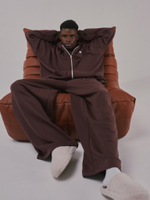 Baggy Trousers LOGO French Roast