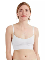 Бюстгальтер-топ Eco-wear на тонких бретелях (Размер: M-L) (Цвет: телесный)