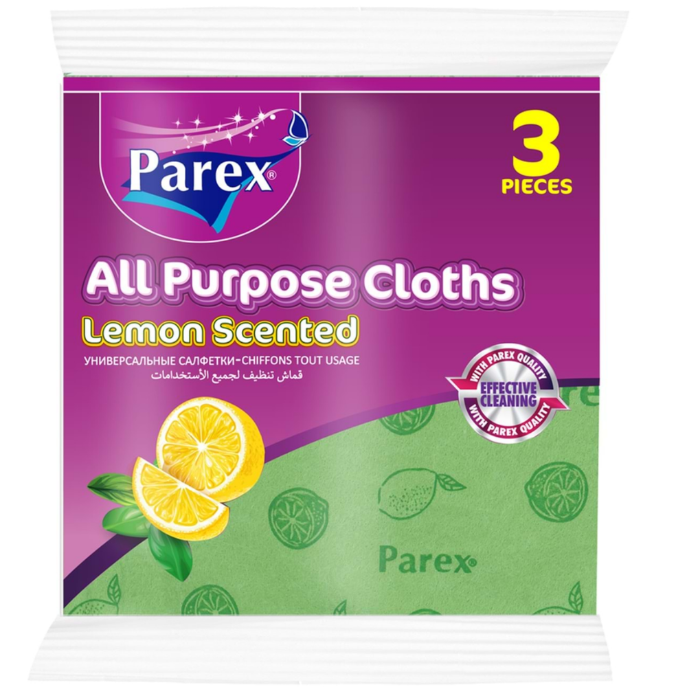 Салфетки впитывающие PAREX с запахом лимона 3 шт