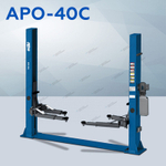APO (APO-40C_220) Подъемник двухстоечный 4 т, нижняя синхронизация, H=2,8 м, 220 В, синий