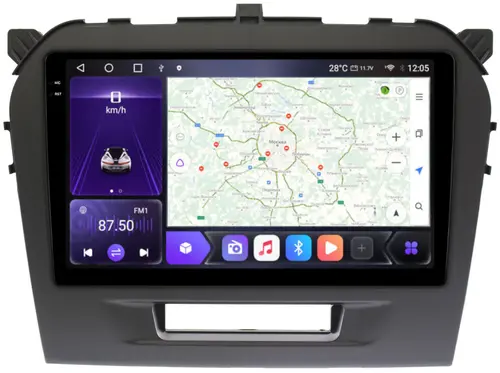 Магнитола для Suzuki Vitara 2015+ - Kuberg OL-9621 QLed+2K, Android 12, Быстрая, CarPlay, 4G SIM-слот