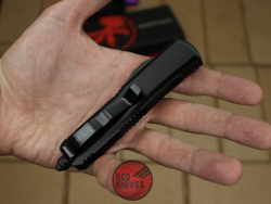 Нож Microtech UTX-85 S/E - черная рукоять, стандартный клинок, черный + запчасти RK-391
