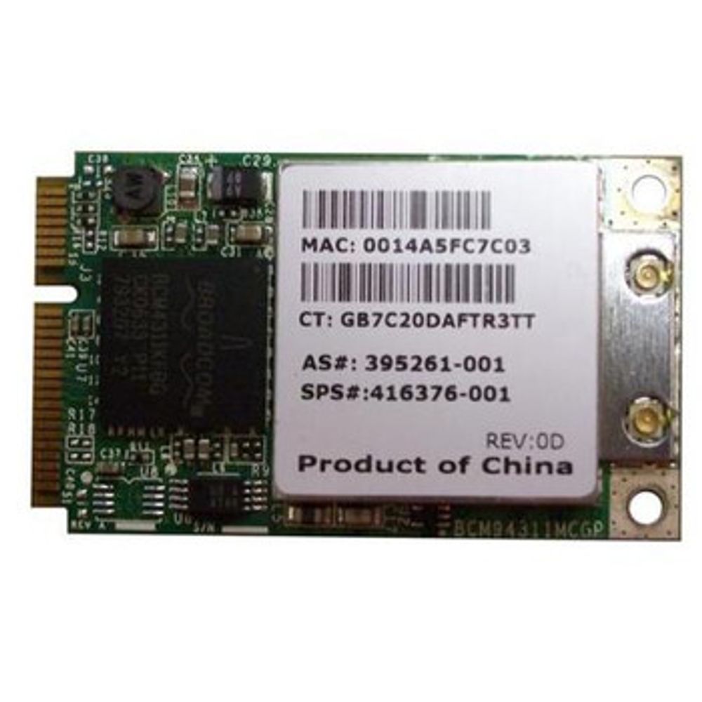 Модем HP 802.11 B/G WiFi Mini PCI Card BCM94311MCG