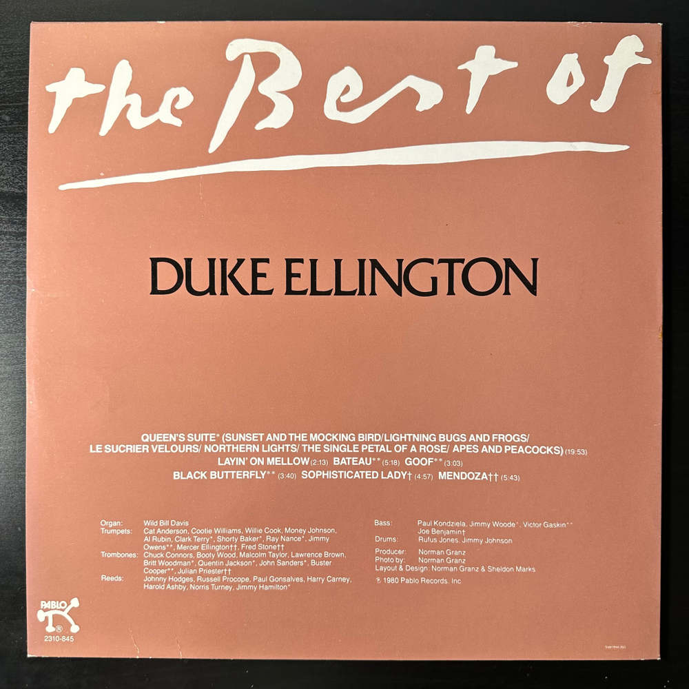 Duke Ellington ‎– The Best Of Duke Ellington (Скандинавия 1982г.)