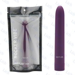 Фиолетовый пластиковый вибратор от HUSTLER 7in ROCKER VIBE