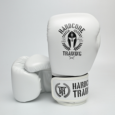Боксерские перчатки Hardcore Training Helmet PU White
