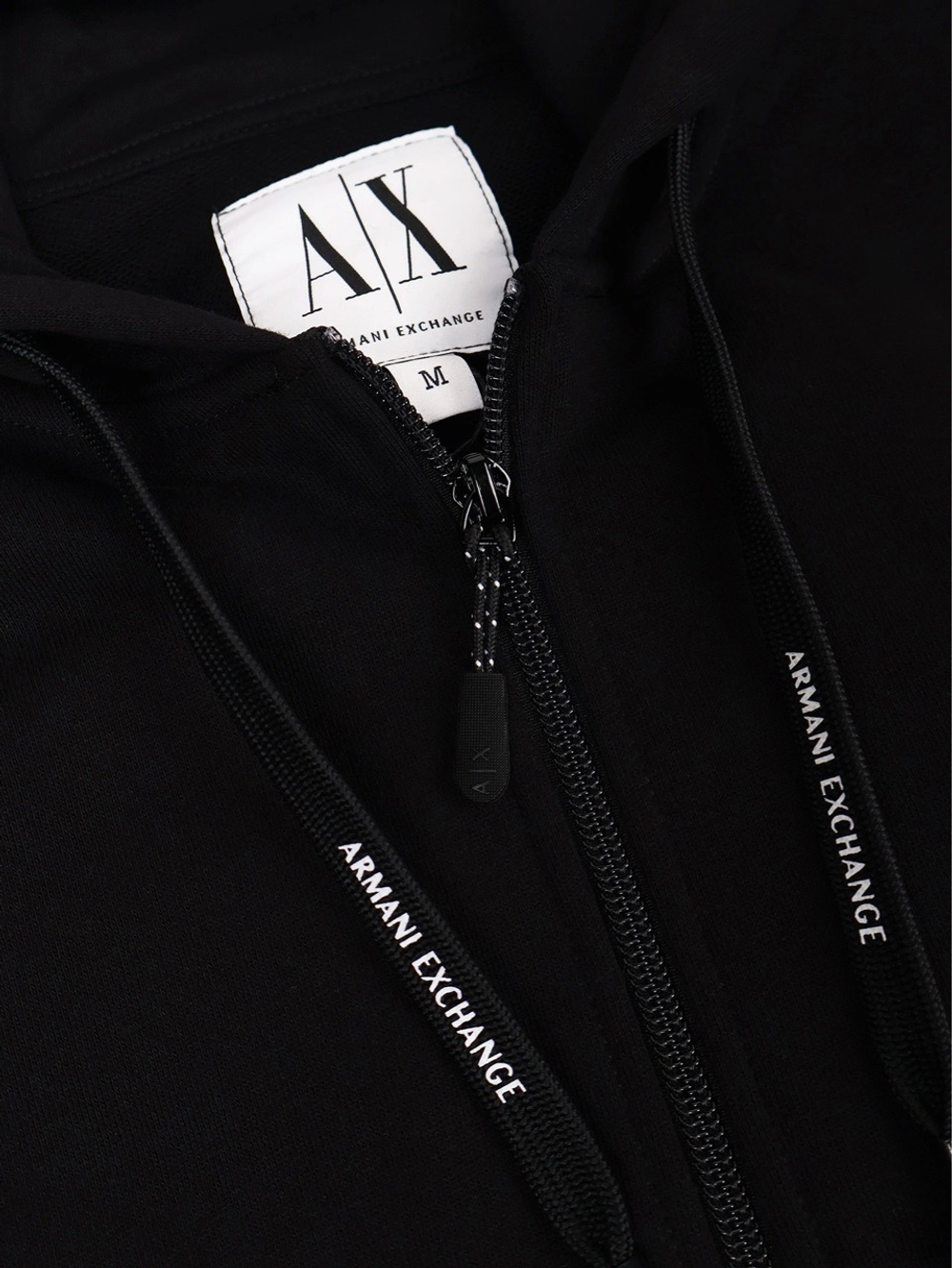 Худи на молнии Armani Exchange Icon Black