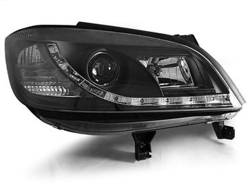 Передние фары daylight black для Opel Zafira A