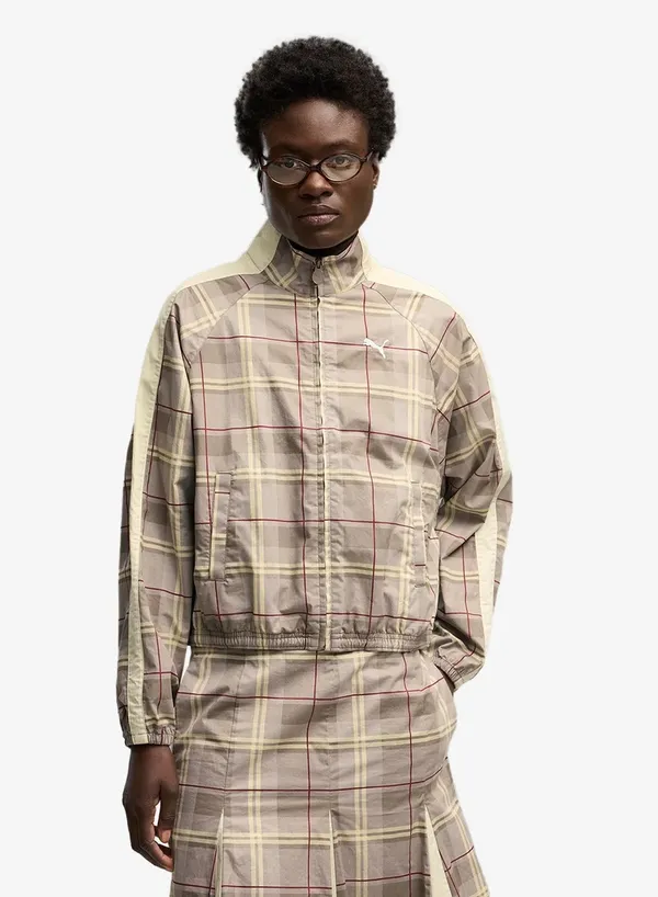 Ветровка женская PUMA T7 Relaxed Tartan Woven Jacket