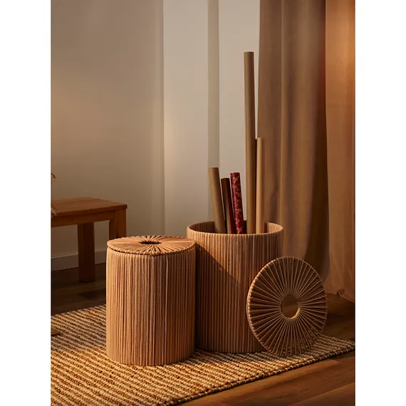 Корзина плетеная dholak beige из коллекции ethnic, размер l