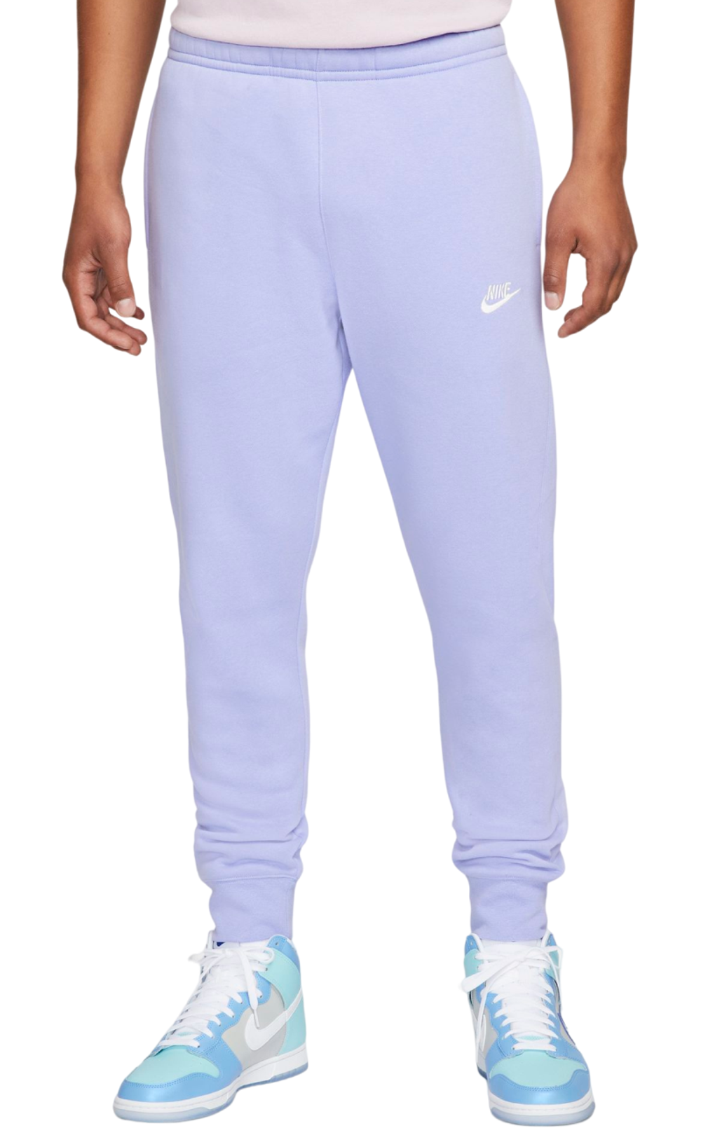 Мужские теннисные штаны Nike Sportswear Club Fleece - light thistle/light thistle/white