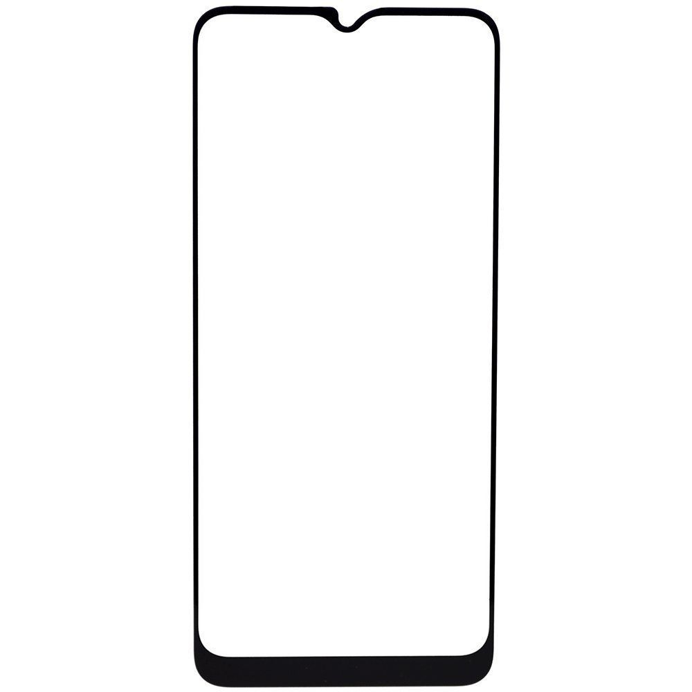 Защитное закаленное стекло для смартфона Samsung Galaxy A03S с черной рамкой, 2,5D Full Glue