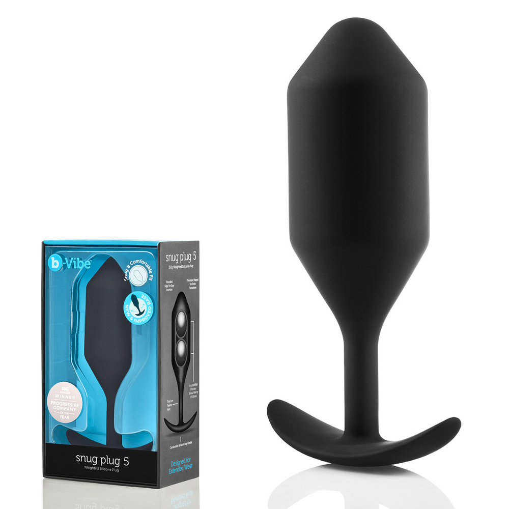b-vibe Snug Plug 5 - Анальная пробка для ношения