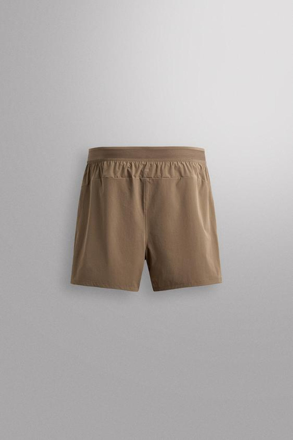 ZARA СПОРТИВНЫЕ ШОРТЫ, СВЕТЛО-КОРИЧНЕВЫЙ