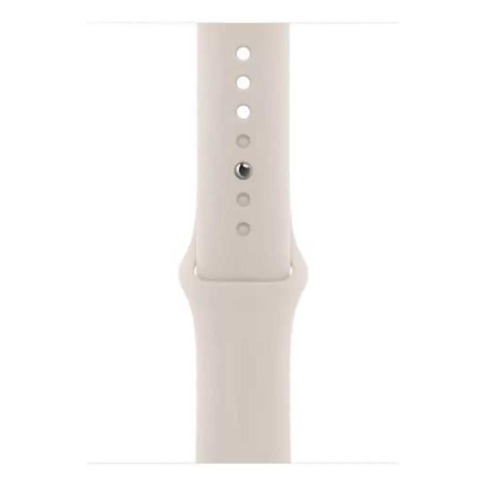 Apple Watch Series 9, 45 мм, из алюминия цвета «сияющая звезда», спортивный ремешок