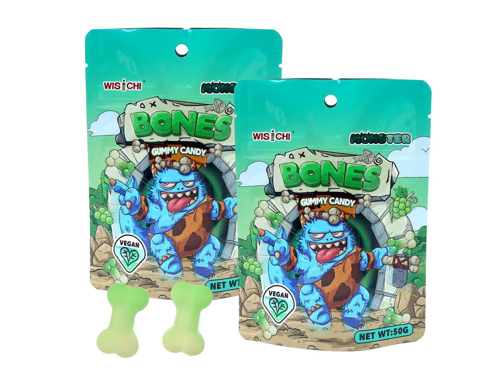 Мармеладные конфеты Bones Gummy Candy виноград