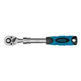Ключ-трещотка телескопический 3/8", 215-315 мм, CrV, 72 зуба, с быстрым сбросом, хром Gross — фото 3