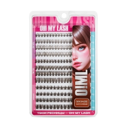 Набор коричневых накладных ресниц "Bronze" OH! MY LASH