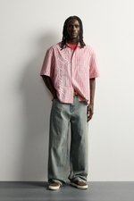РУБАШКА RELAXED FIT В КЛЕТКУ С ВЫШИВКОЙ — ZARA · 7200/307