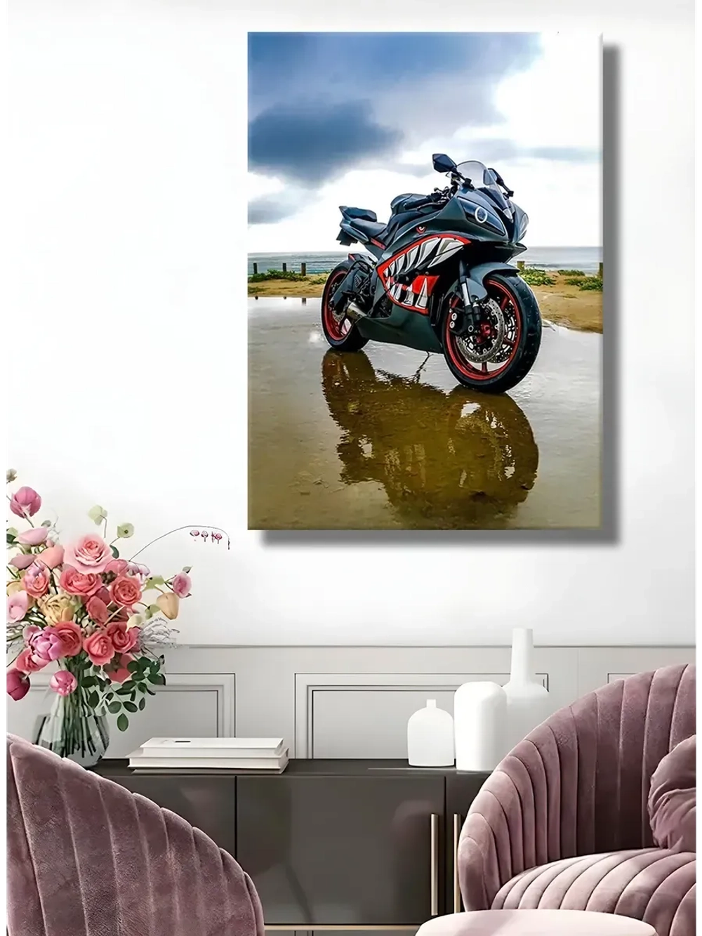 Картина Ducati Городской Призрак интерьерная 30х40см 1шт.