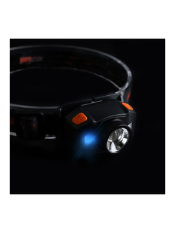 Фонарь аккумуляторный налобный AccuH1-L5WZ-og zoom LED 5Вт + 2хRED SMD IP54 5 режимов: 100проц. 180лм 3.5ч/50проц. 110лм 5.5ч/30проц. 65лм 15ч/красн. 28ч/мигающ. красн. 12ч аккум. 0.8А.ч управл. жестами черн./оранж. JazzWay 5036611